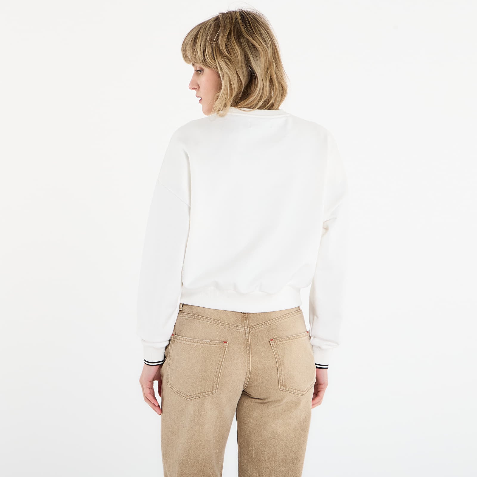 Hættetrøjer og sweatshirts FRED PERRY Tipped Sweatshirt Snow White