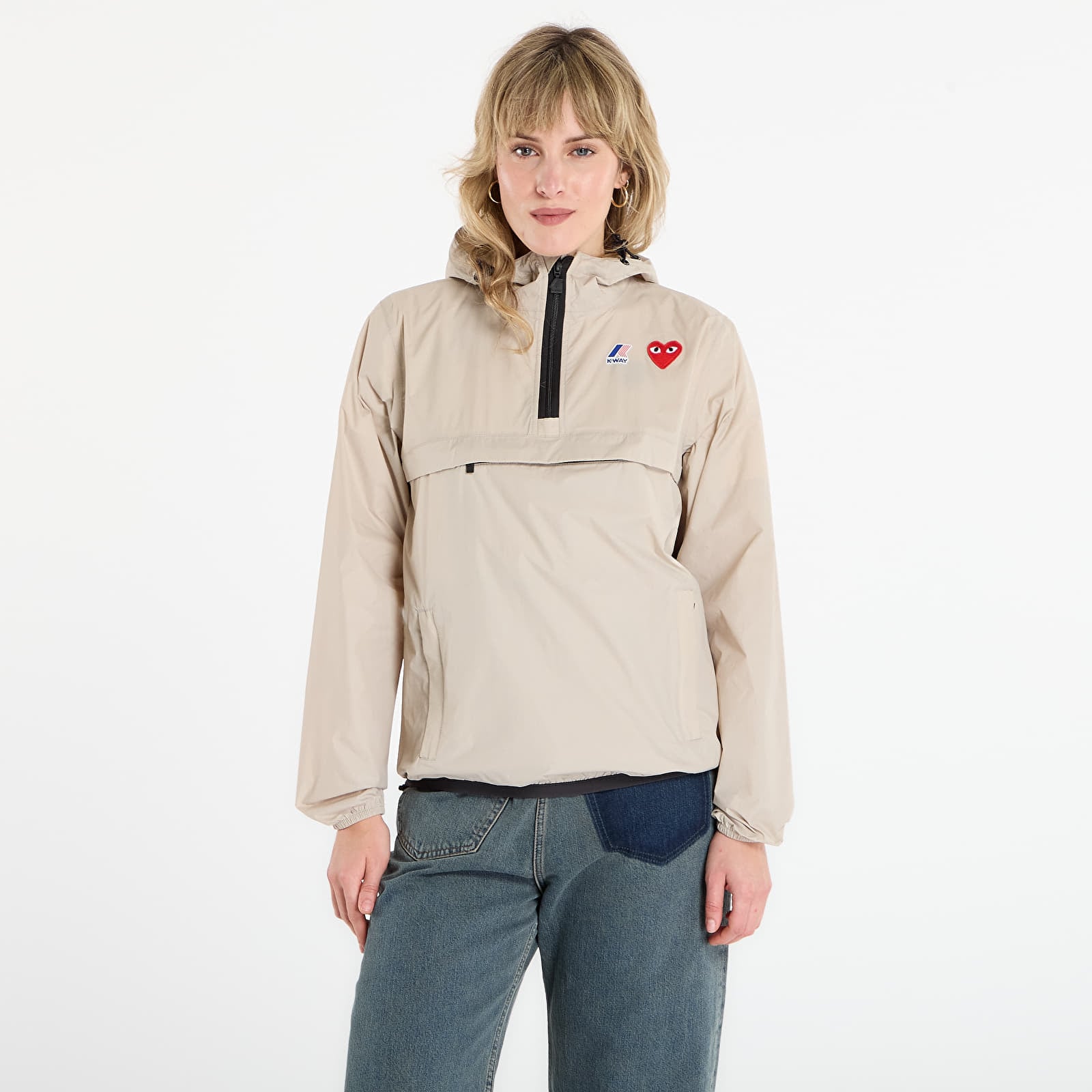 Bundy Comme des Garçons PLAY x K-Way Jacket UNISEX Beige