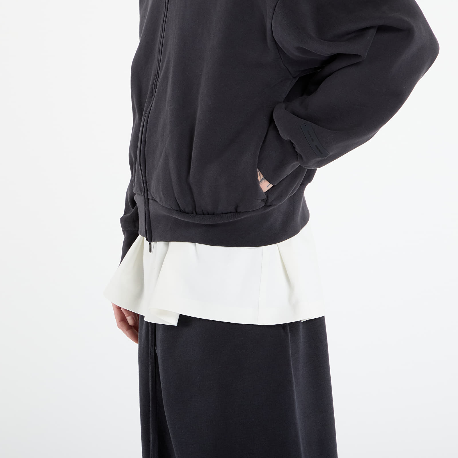 Hanorace Fear of God Essentials Classic Full Zip Hoodie Vintage Black