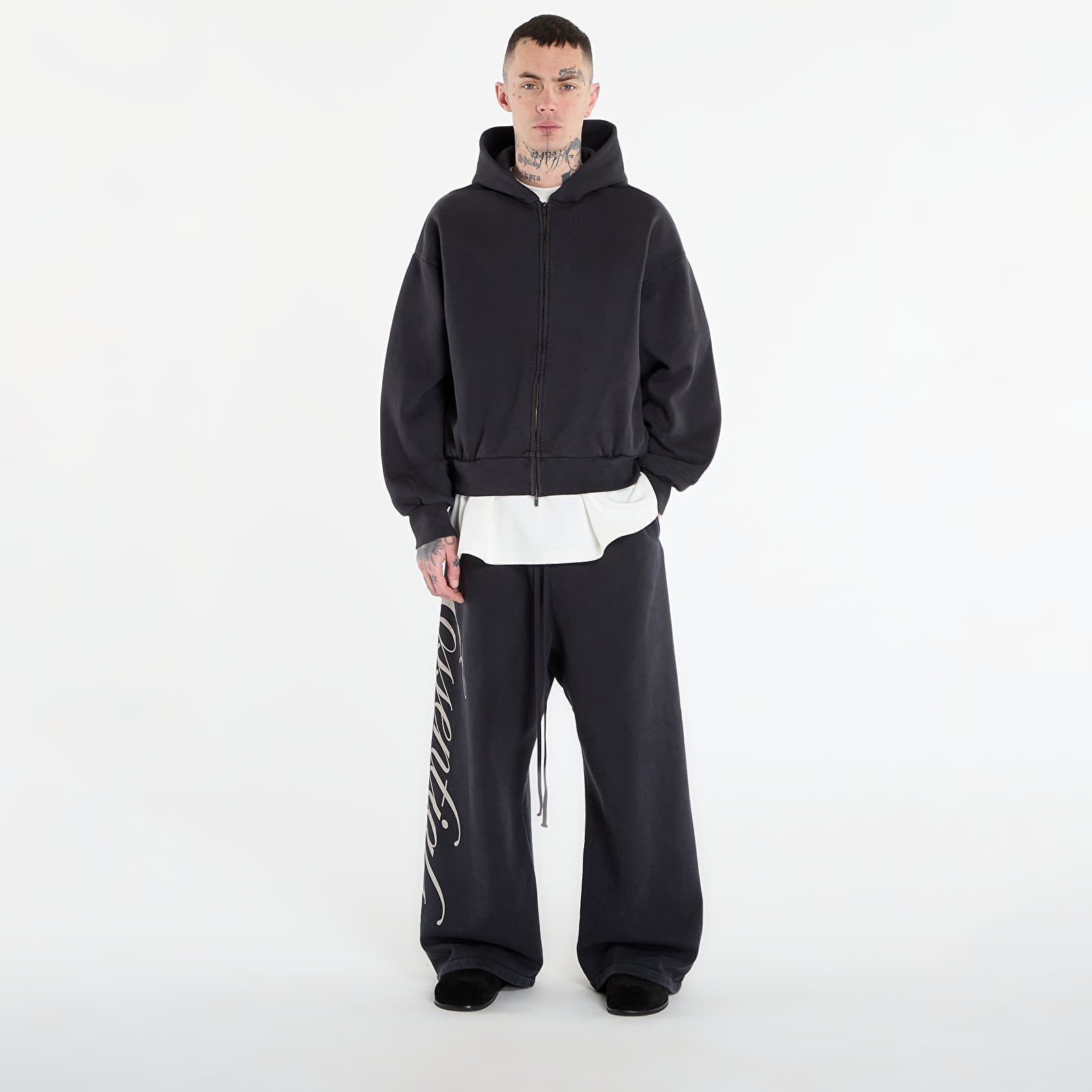 Hanorace Fear of God Essentials Classic Full Zip Hoodie Vintage Black