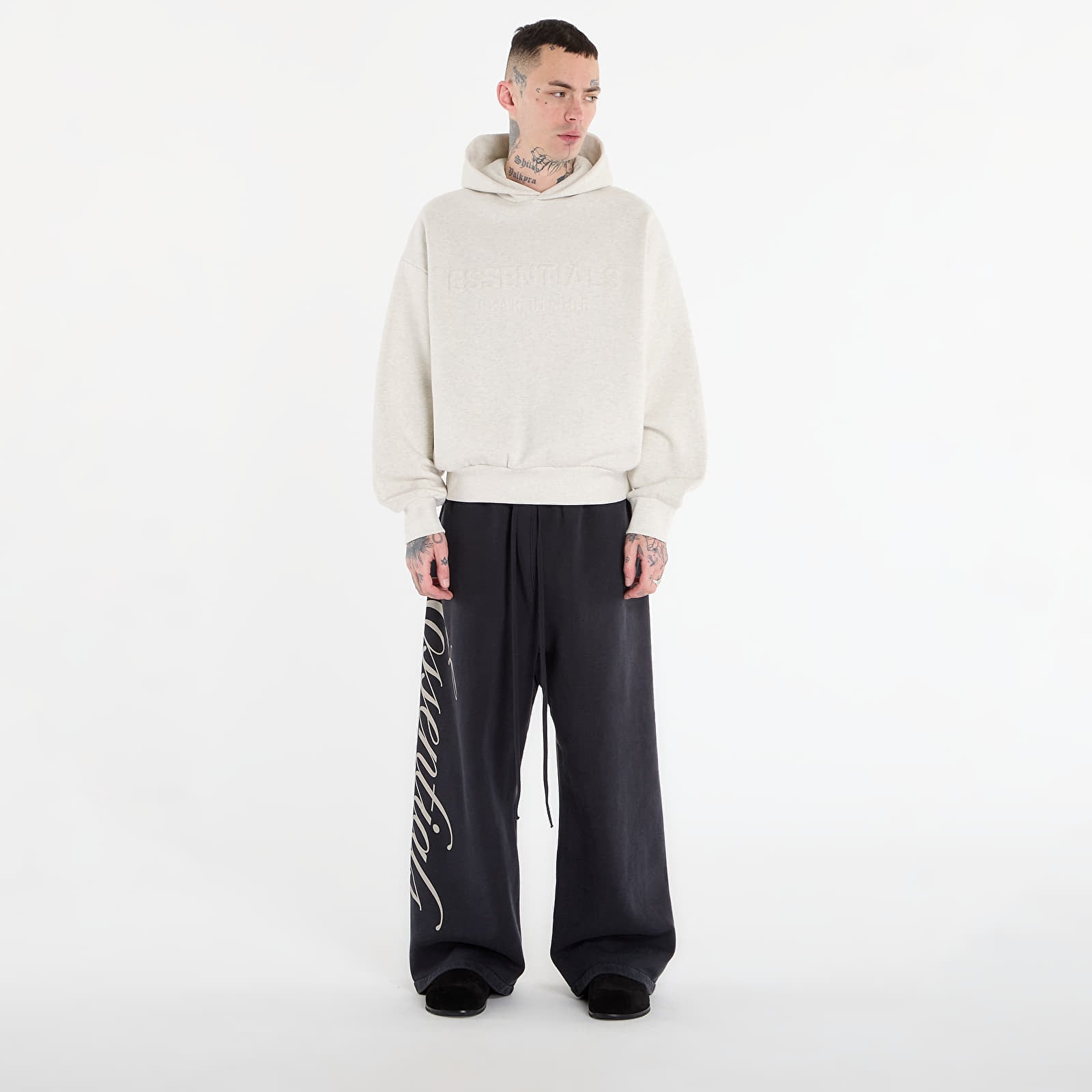 Hanorace Fear of God Essentials Classic Hoodie Oatmeal Heather