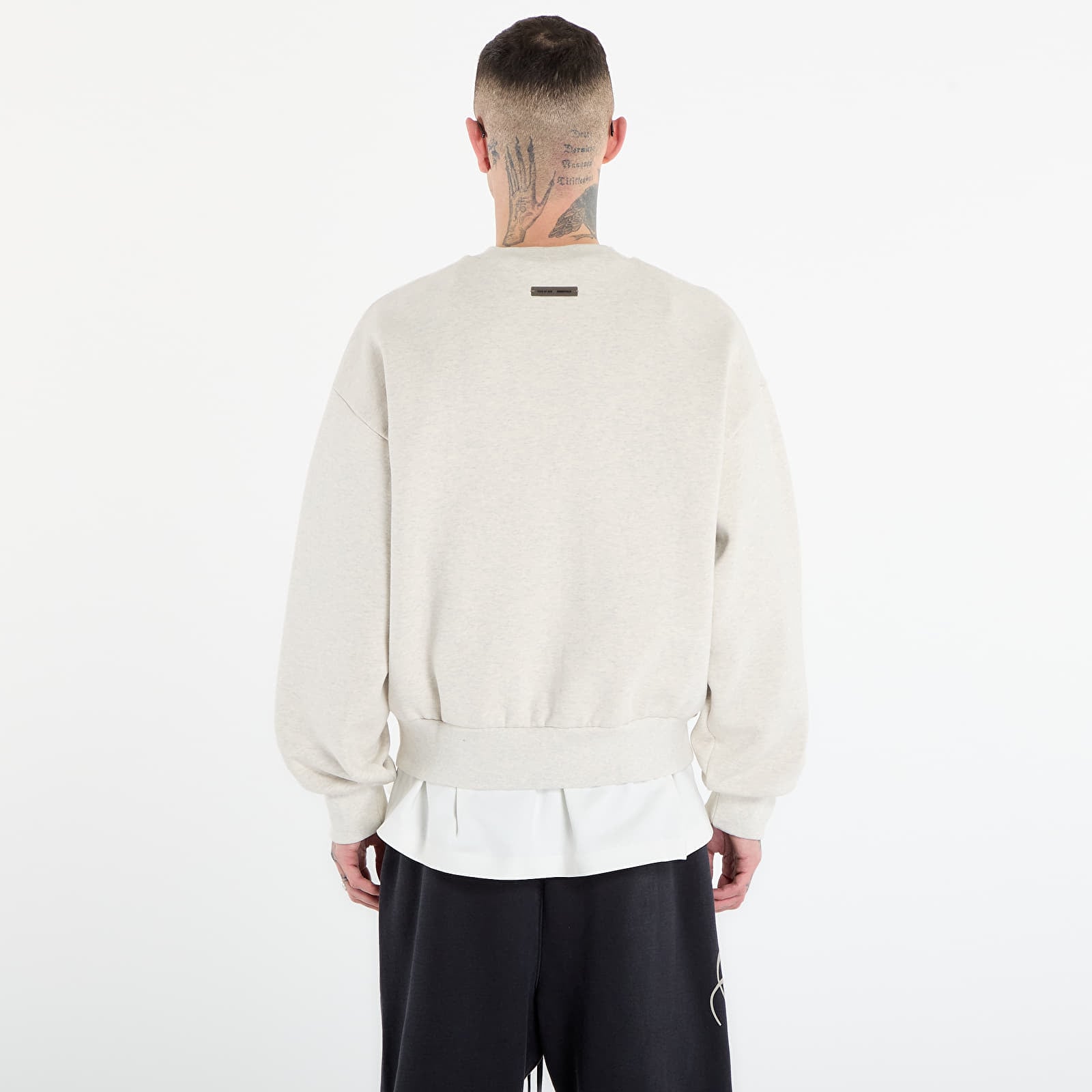 Hanorace Fear of God Essentials Classic Crewneck Sweatshirt Oatmeal Heather