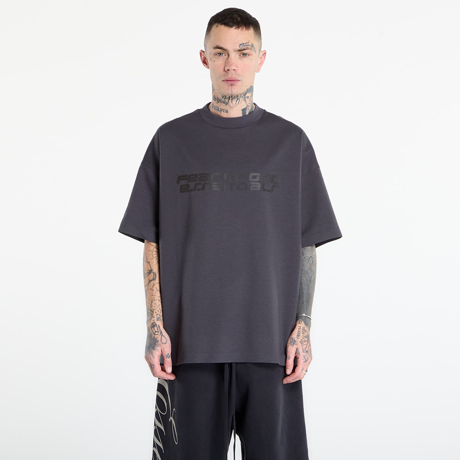 Tricou Fear of God Essentials 90S Short Sleeve Tee Iron Grey XL