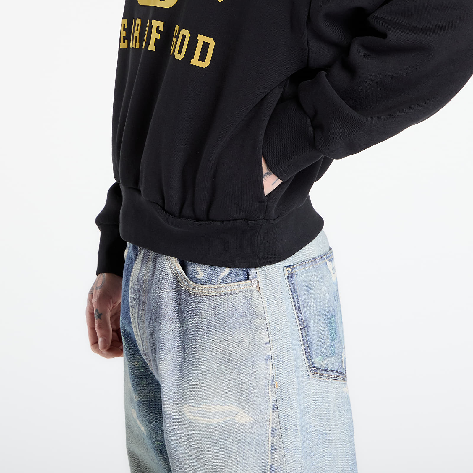 Hanorace Fear of God Essentials Classic Hoodie Vintage Black