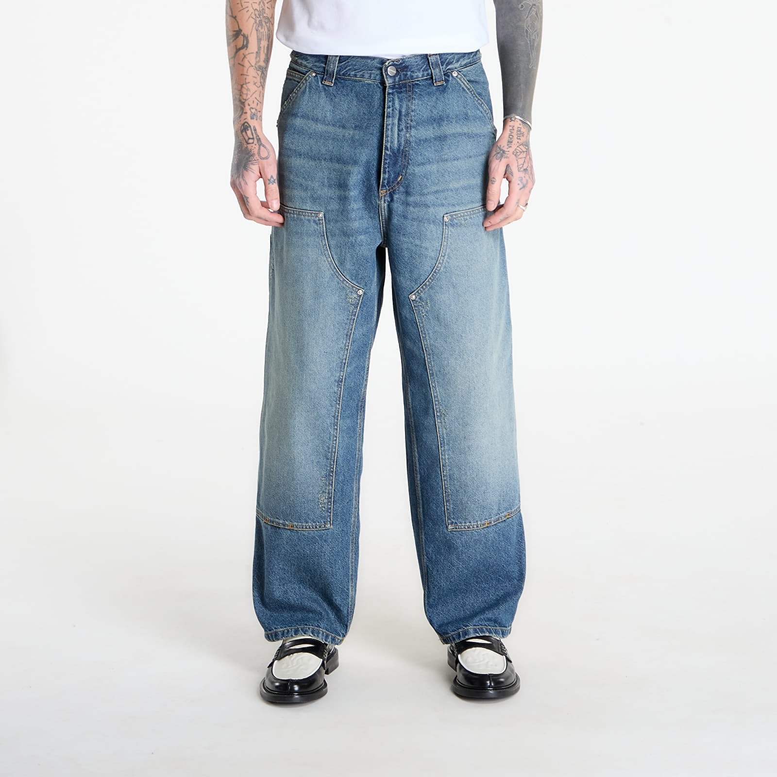 Blugi Carhartt WIP OG Double Knee Pant Blue M