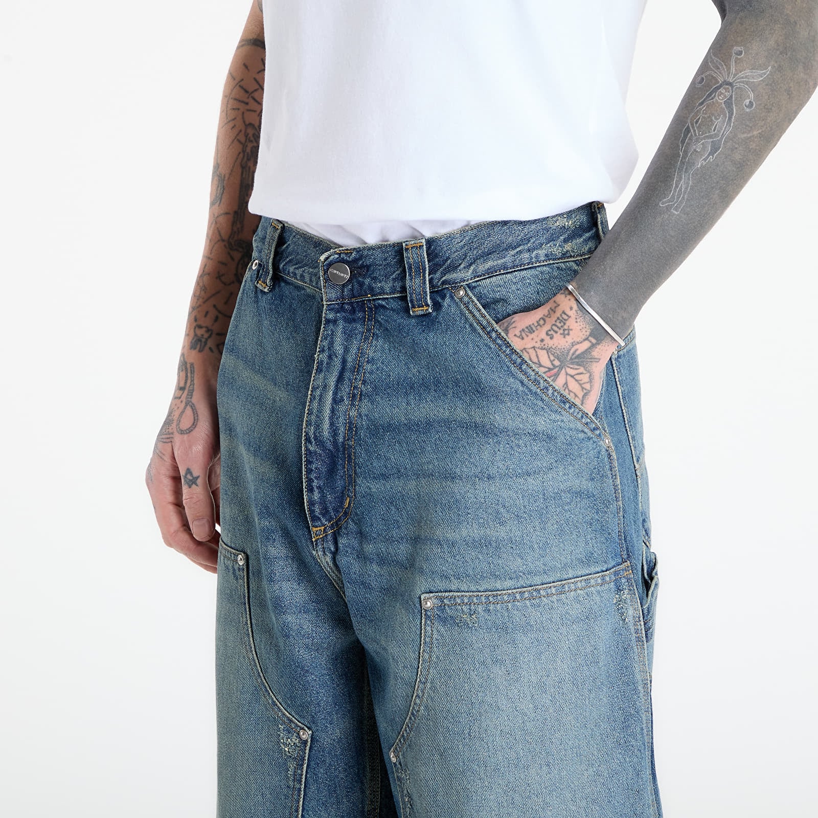 Τζιν Carhartt WIP OG Double Knee Pant Blue