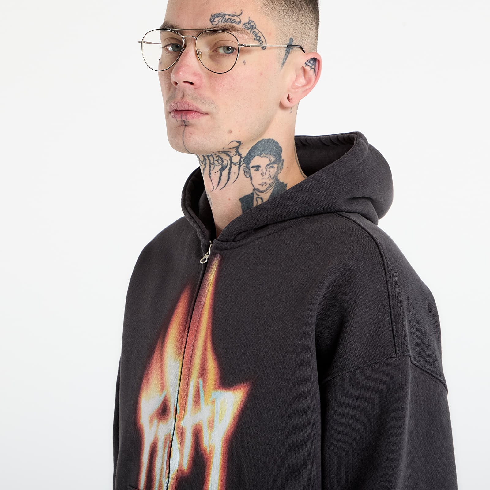 Puloverji   FTSHP Walking Art II. Zip Hoodie UNISEX Dark Grey