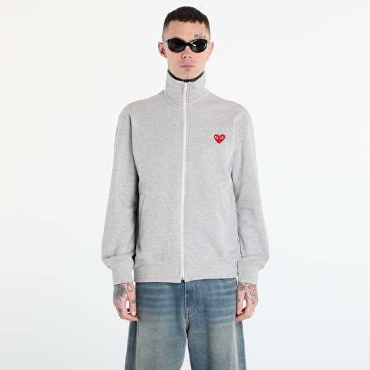 Φούτερ Comme des Garçons PLAY Sweatshirt Red Emblem Knit UNISEX Top Grey