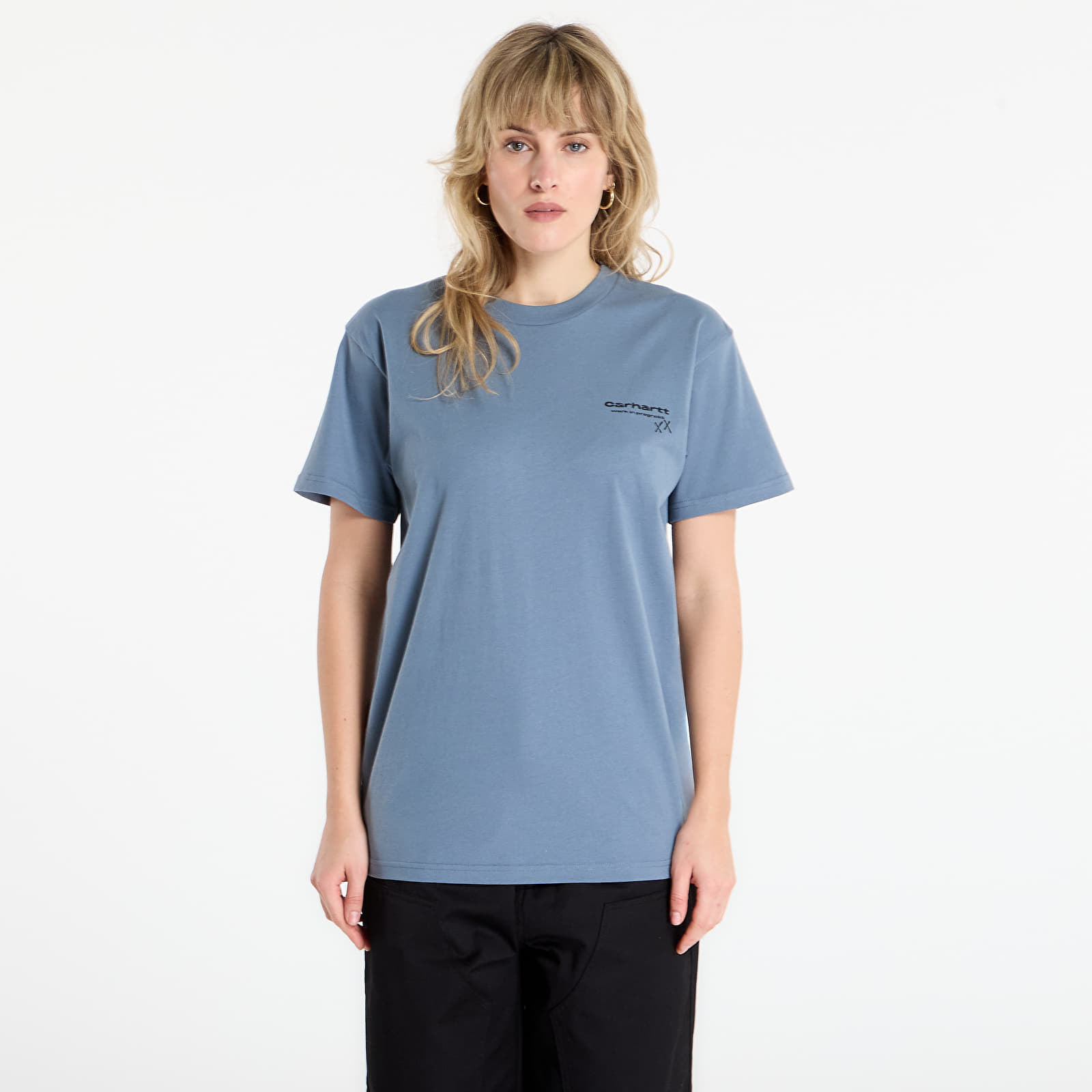 Majice i košulje Carhartt WIP S/S Garble T-Shirt UNISEX Velvet Blue