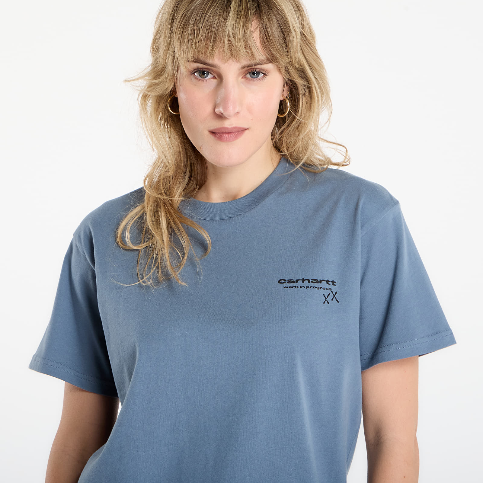 Majice i košulje Carhartt WIP S/S Garble T-Shirt UNISEX Velvet Blue