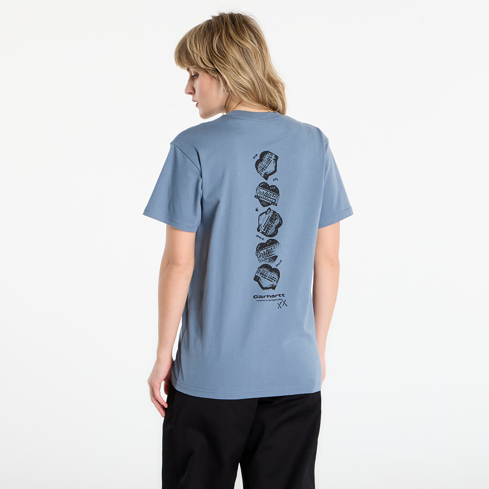 Majice i košulje Carhartt WIP S/S Garble T-Shirt UNISEX Velvet Blue