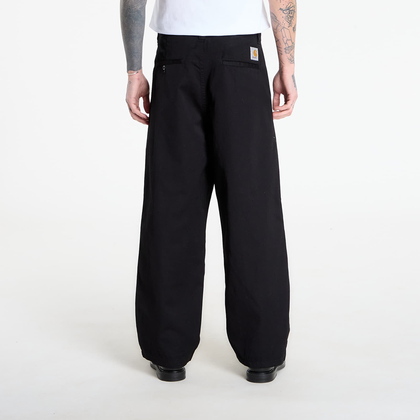 Hlače Carhartt WIP Brady Double Knee Chino Pant Black