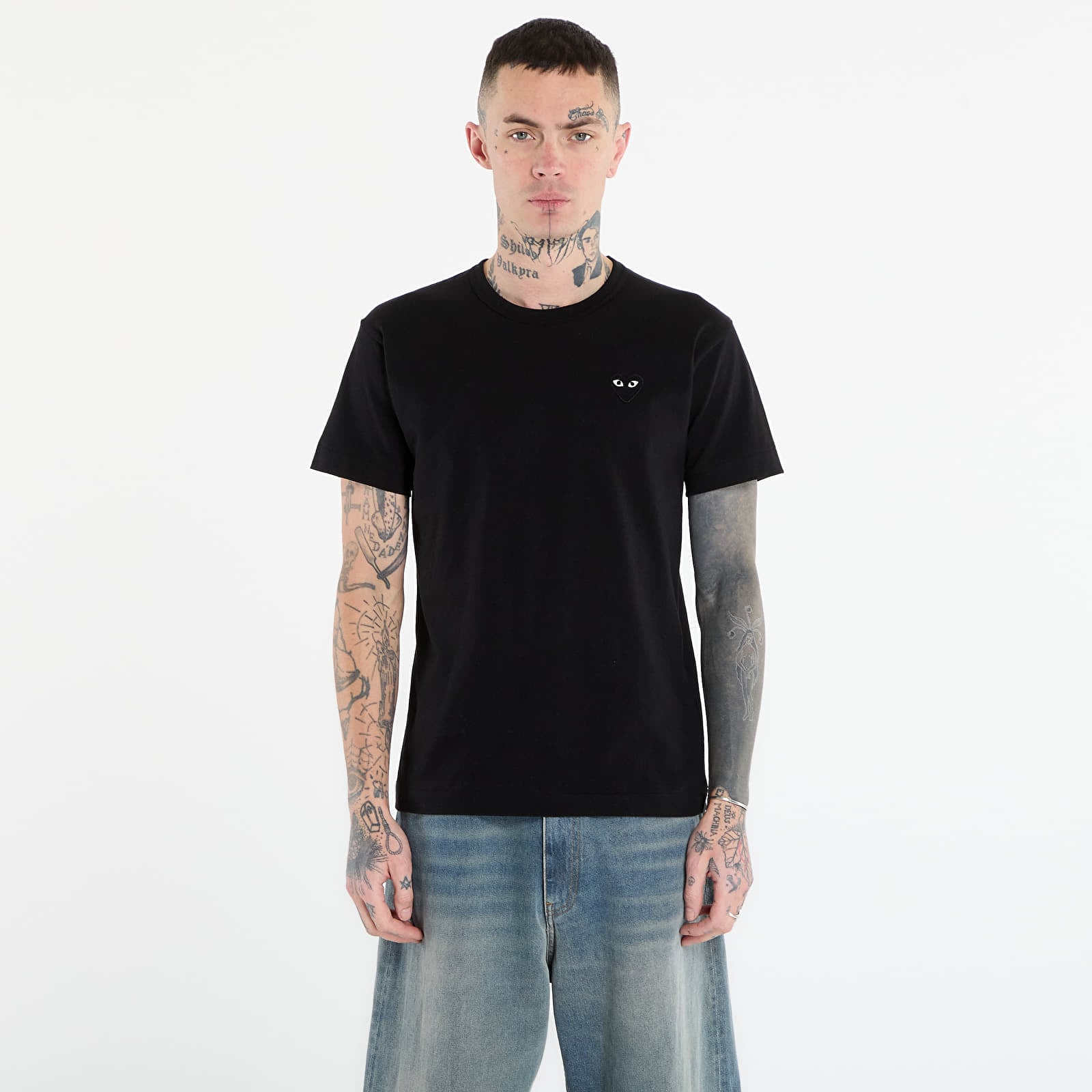 Tričká Comme des Garçons PLAY T-Shirt Black Knit UNISEX Black