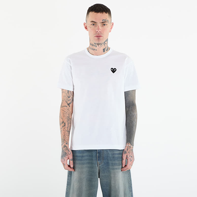 Tričko Comme des Garçons PLAY T-Shirt Black Knit UNISEX White