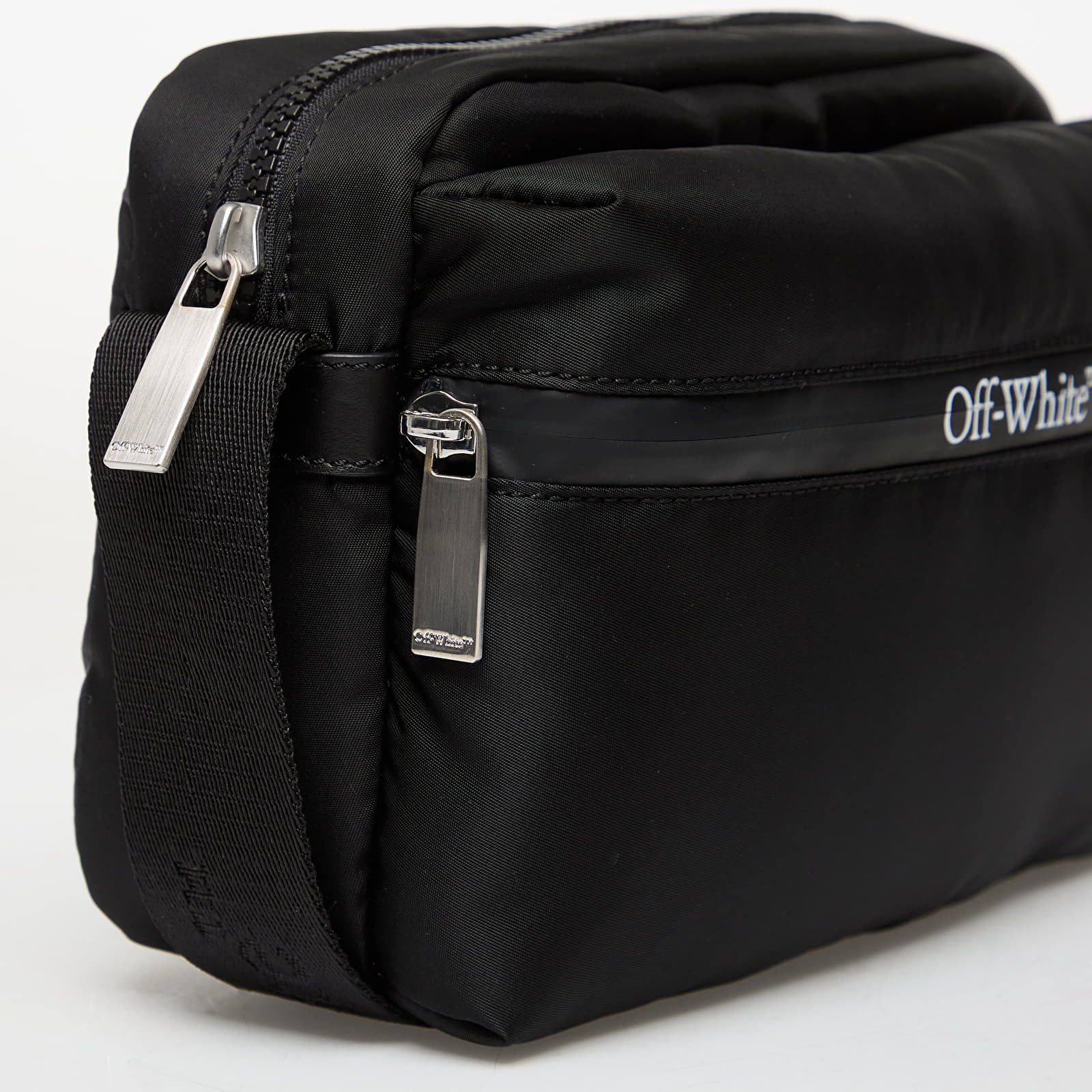 Vīriešu plecu somas Off-White Outdoor Camera Bag Nylon Black