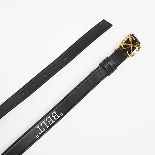 OFF-WHITE Arrow 25mm Leather Belt Belts Off-White Arrow Belt 25Mm Quote Black/ White  main image 3