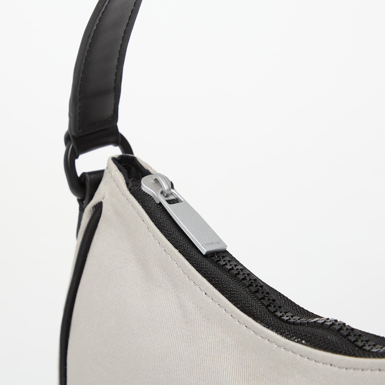 Vīriešu plecu somas OFF-WHITE KIDS Hobo Bag Light Grey/ Silver