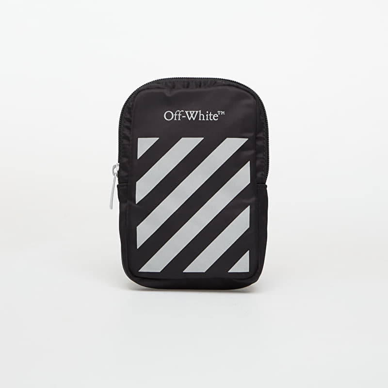 Borsa OFF-WHITE KIDS Reflective Logo Crossbody Bag Black/ Reflec