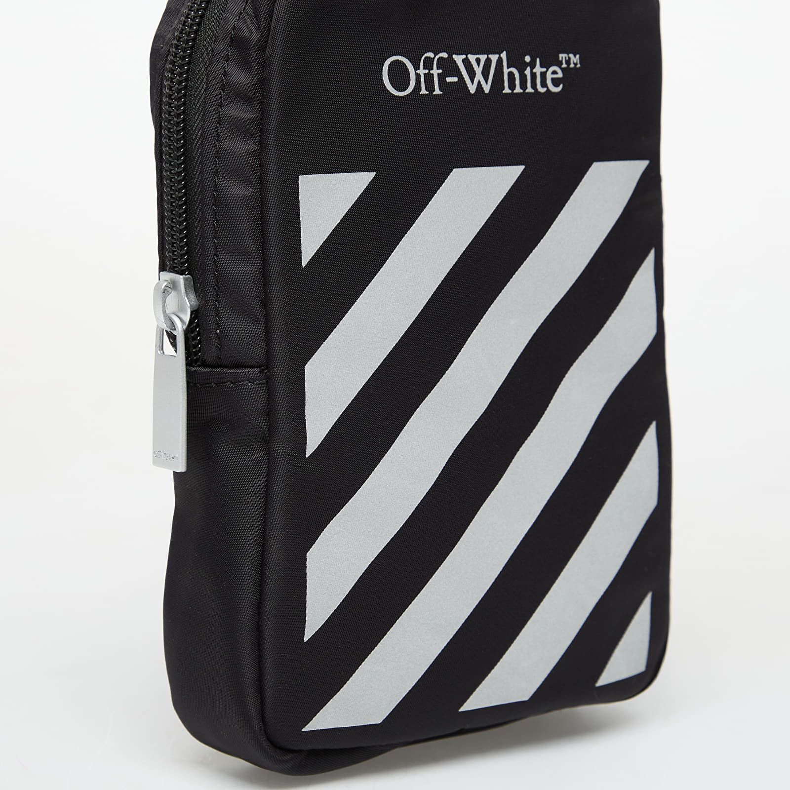 Vīriešu plecu somas OFF-WHITE KIDS Reflective Logo Crossbody Bag Black/ Reflec
