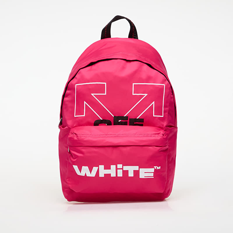 OFF-WHITE KIDS Type Logo Backpack Pink/ White