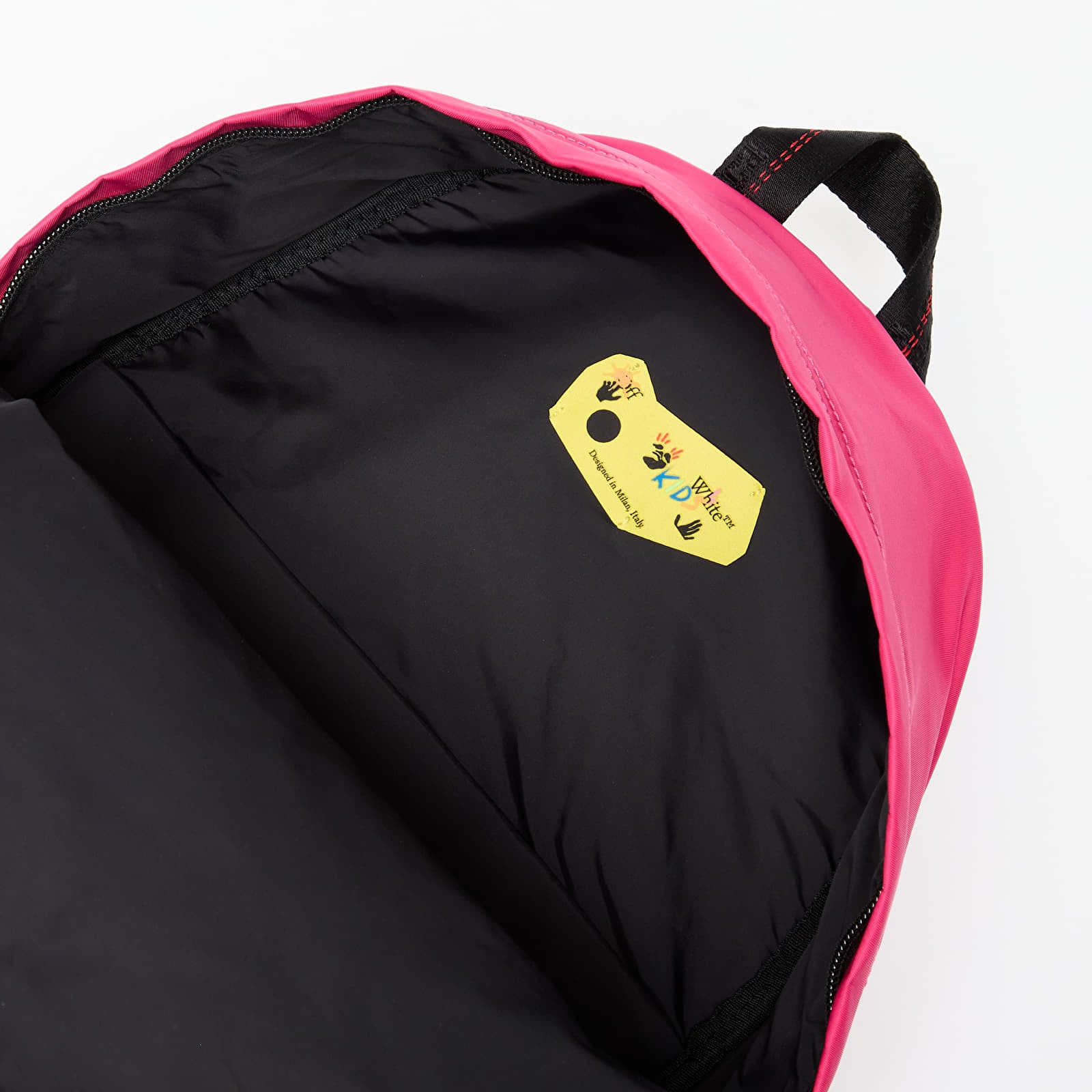 Vīriešu mugursomas OFF-WHITE KIDS Type Logo Backpack Pink/ White