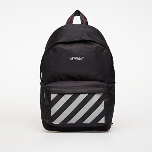 Mugursoma OFF-WHITE KIDS Reflective Logo Backpack Black/ Reflec