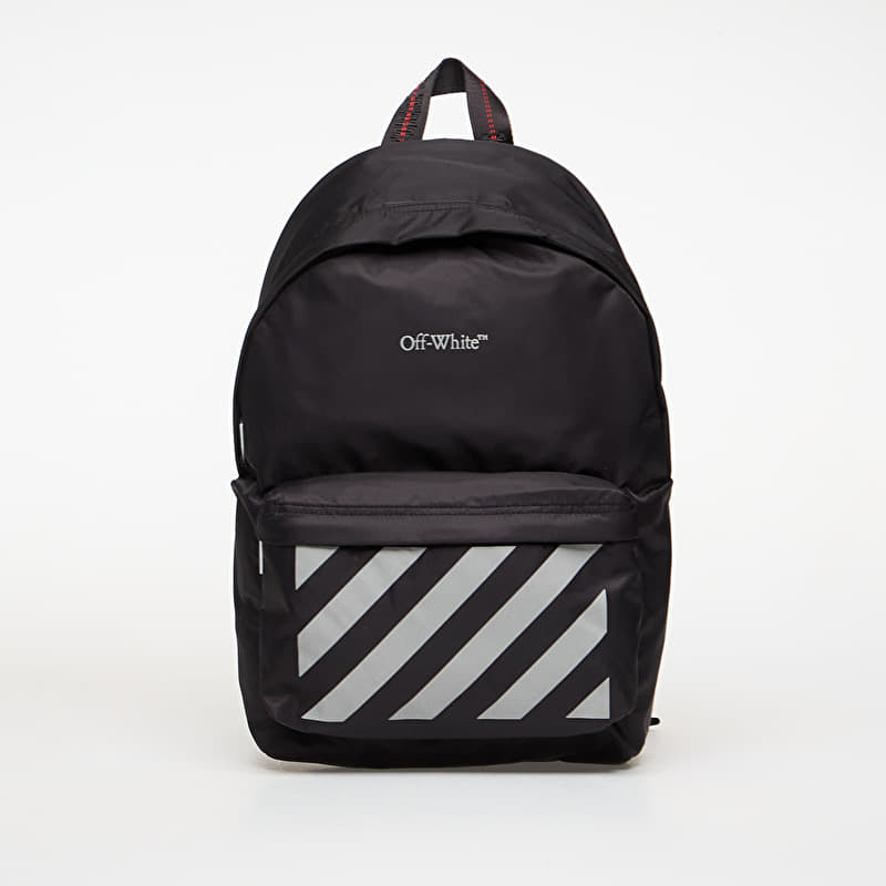 OFF-WHITE KIDS Reflective Logo Backpack Black/ Reflec