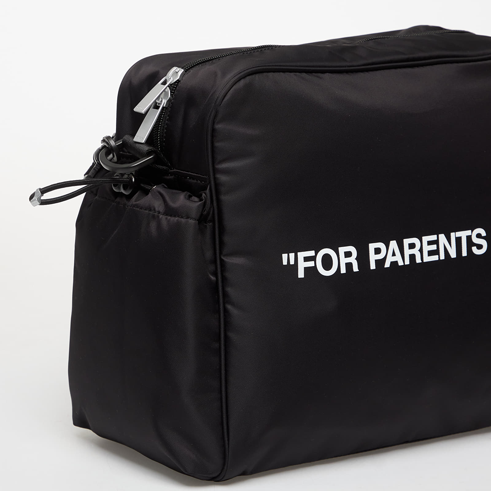 Vīriešu plecu somas OFF-WHITE KIDS For Parents Only Diaper Bag Black/ White