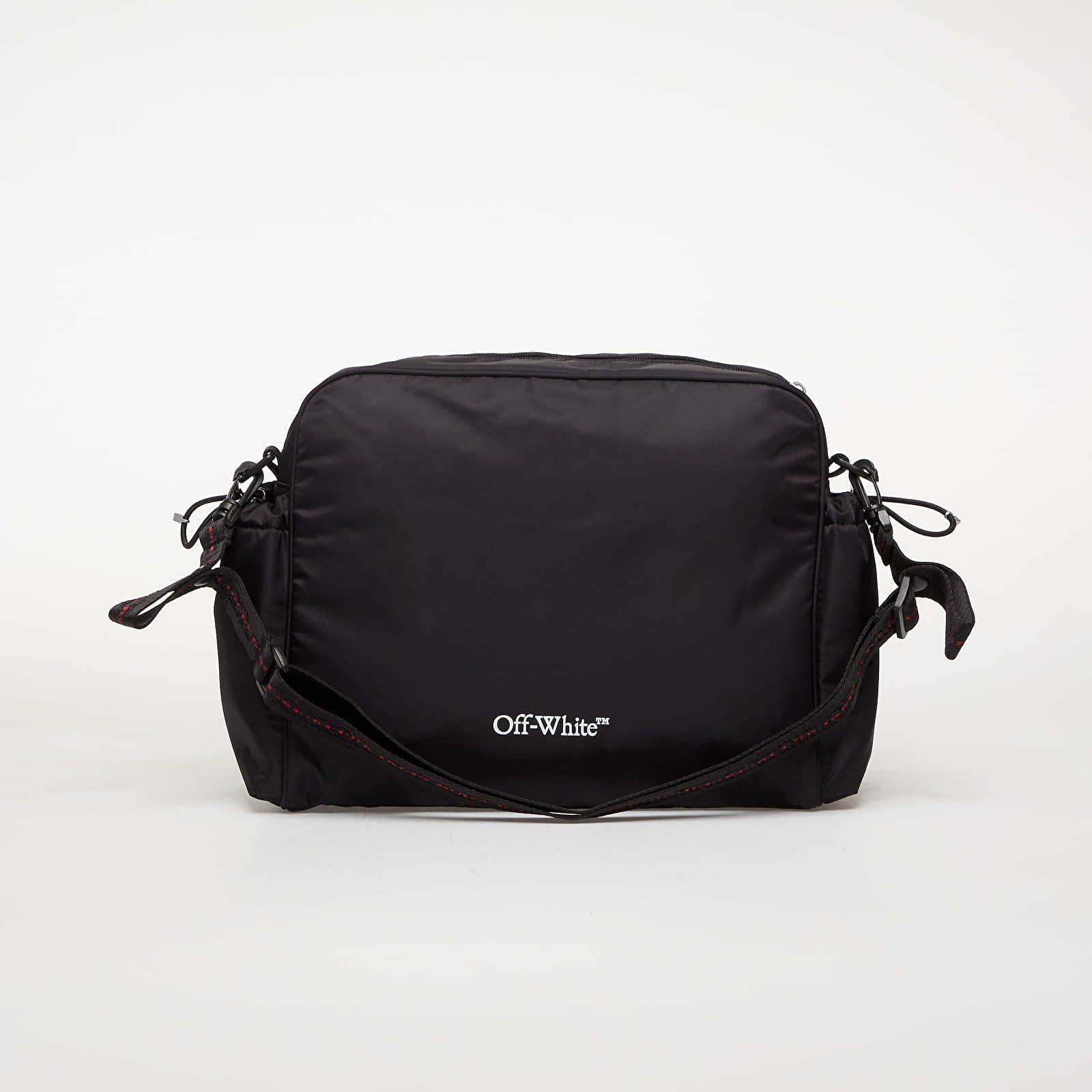 Vīriešu plecu somas OFF-WHITE KIDS For Parents Only Diaper Bag Black/ White