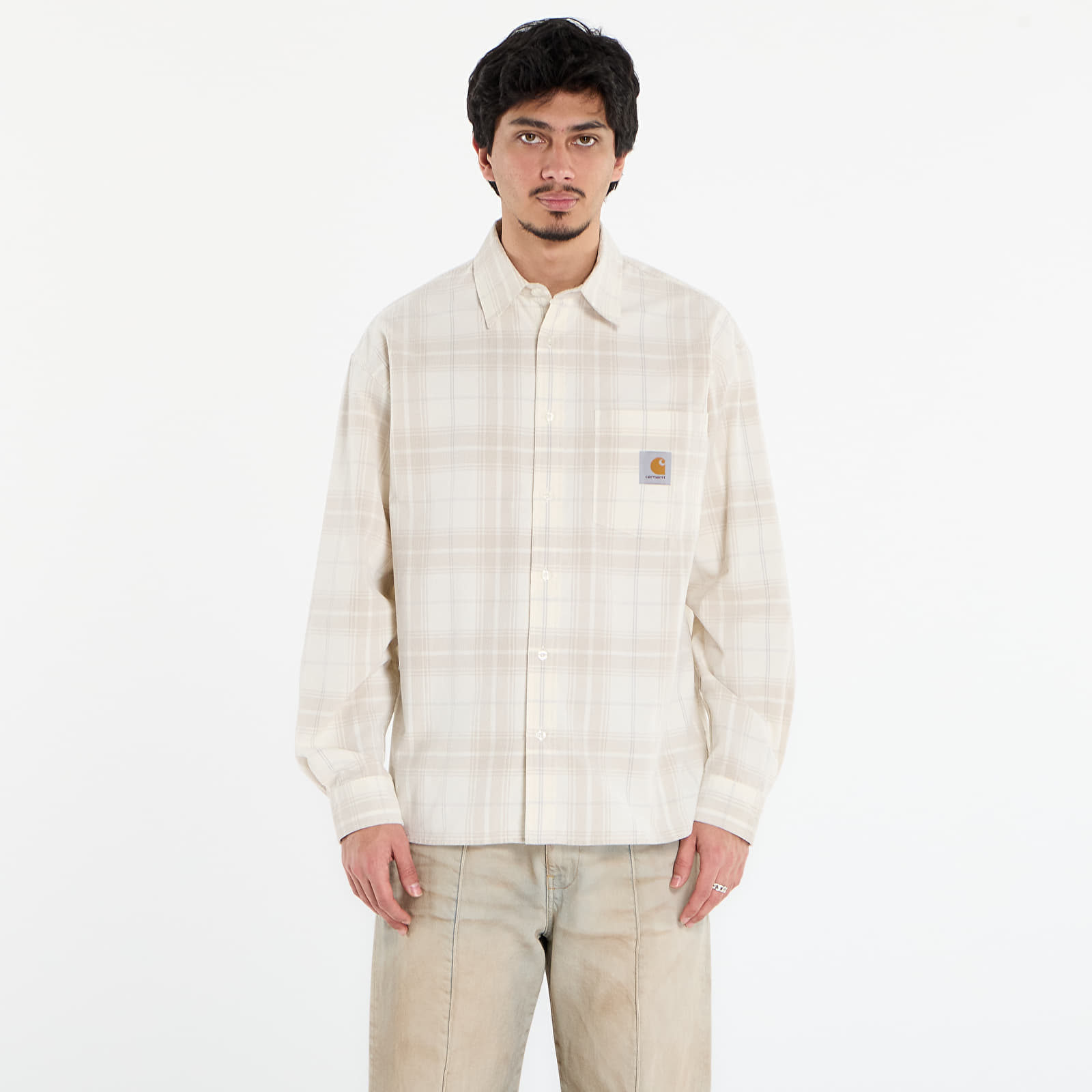 Риза Carhartt WIP L/S Wilber Shirt UNISEX Wilber Check/ Natural L