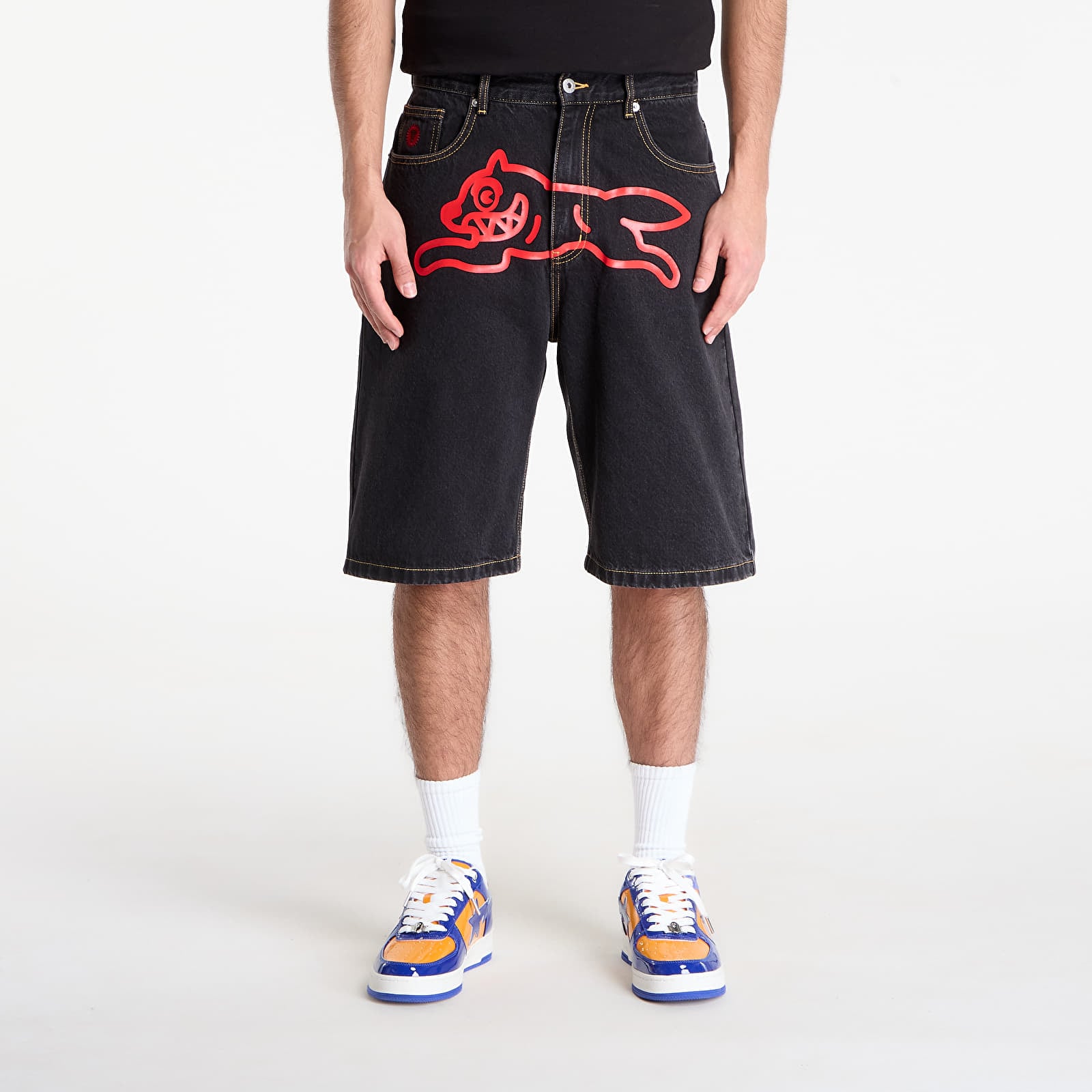 Shorts Billionaire Boys Club Icecream Running Dog Denim Shorts Black