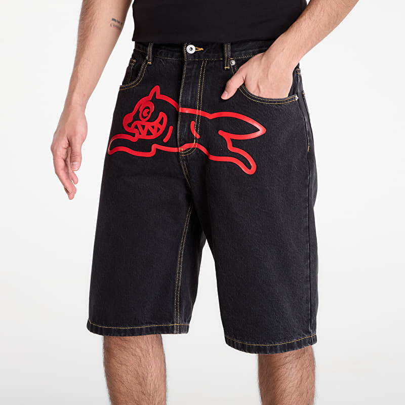 Billionaire Boys Club Icecream Running Dog Denim Shorts Black