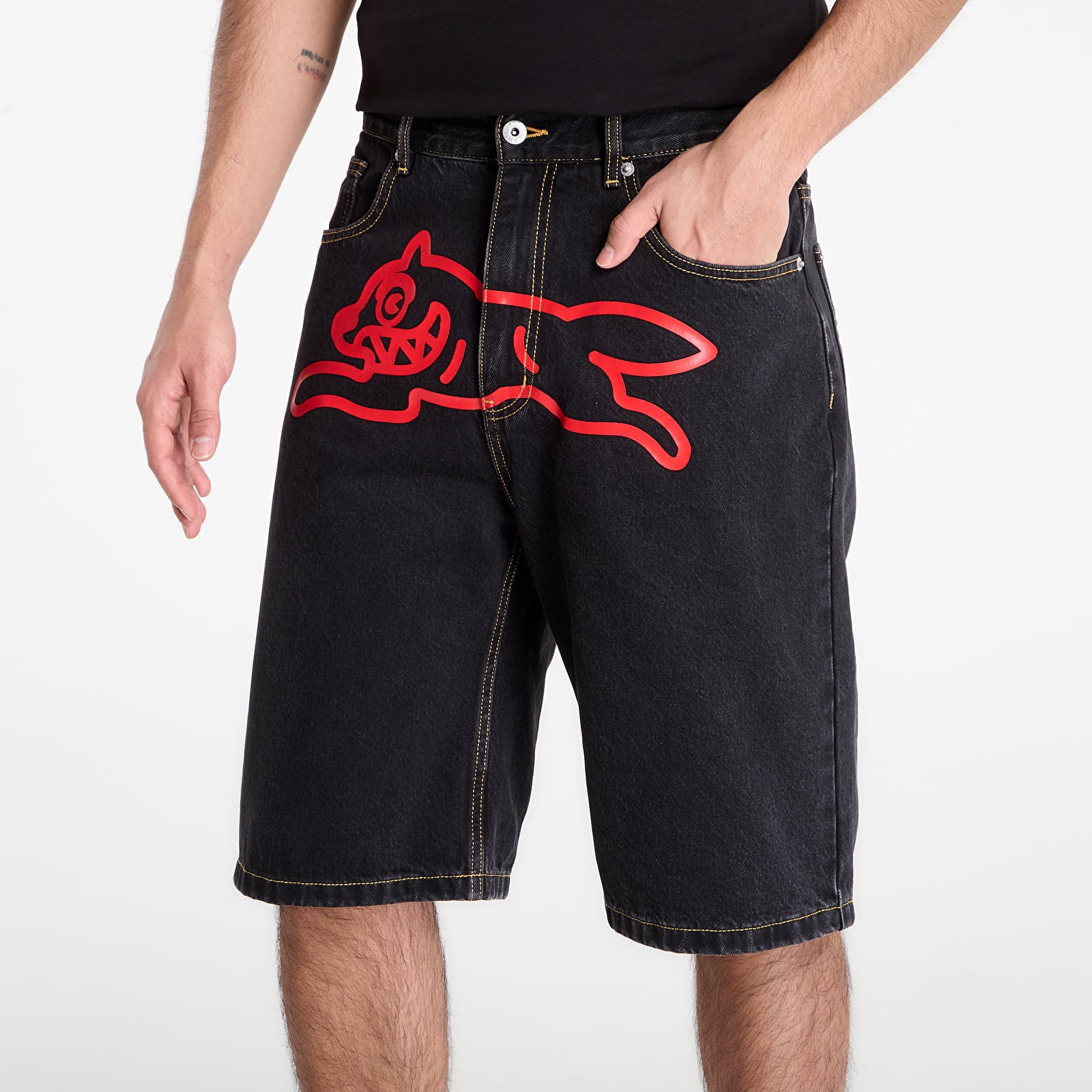 Shorts Billionaire Boys Club Icecream Running Dog Denim Shorts Black