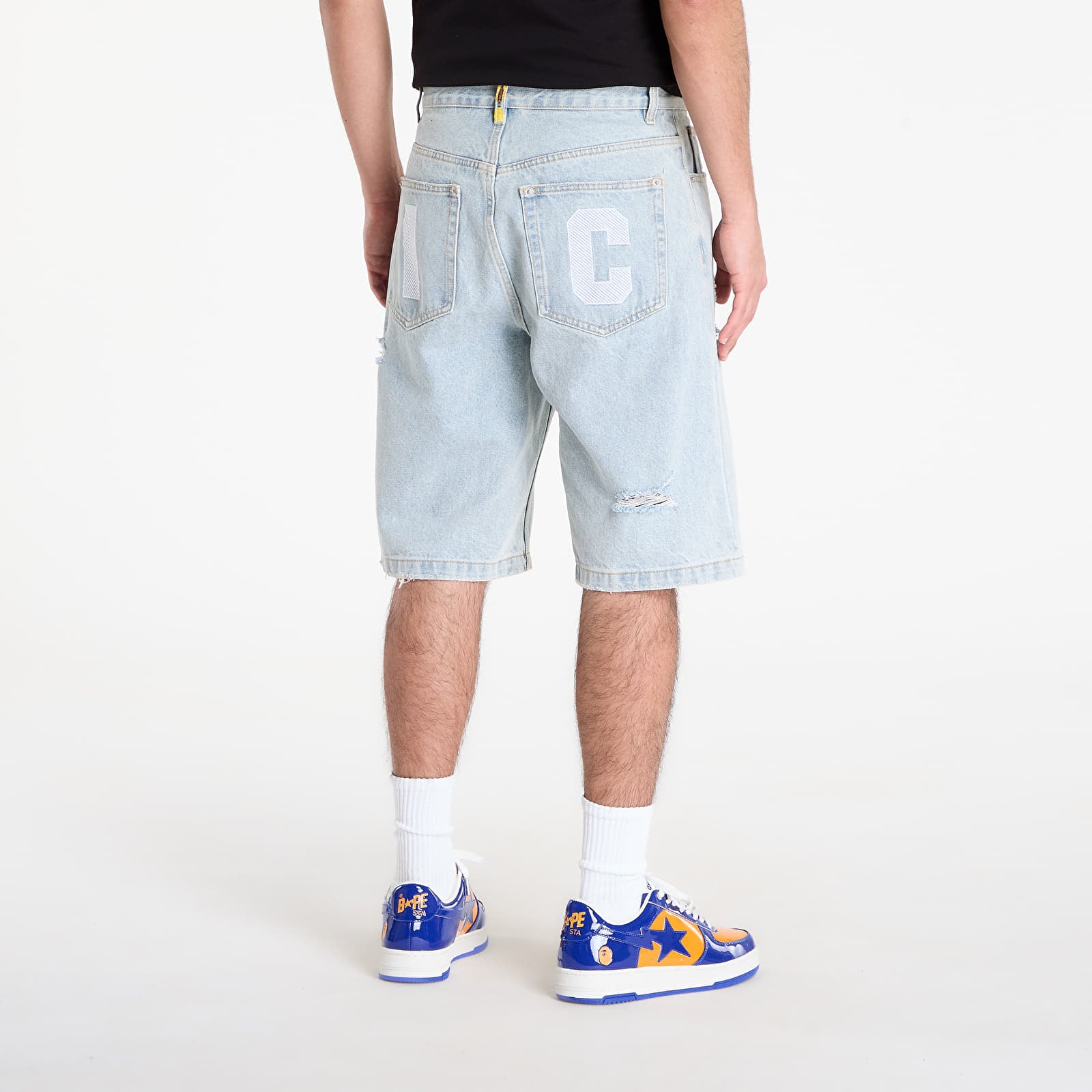 Shorts Billionaire Boys Club Icecream Running Dog Denim Shorts Heavy Wash Blue