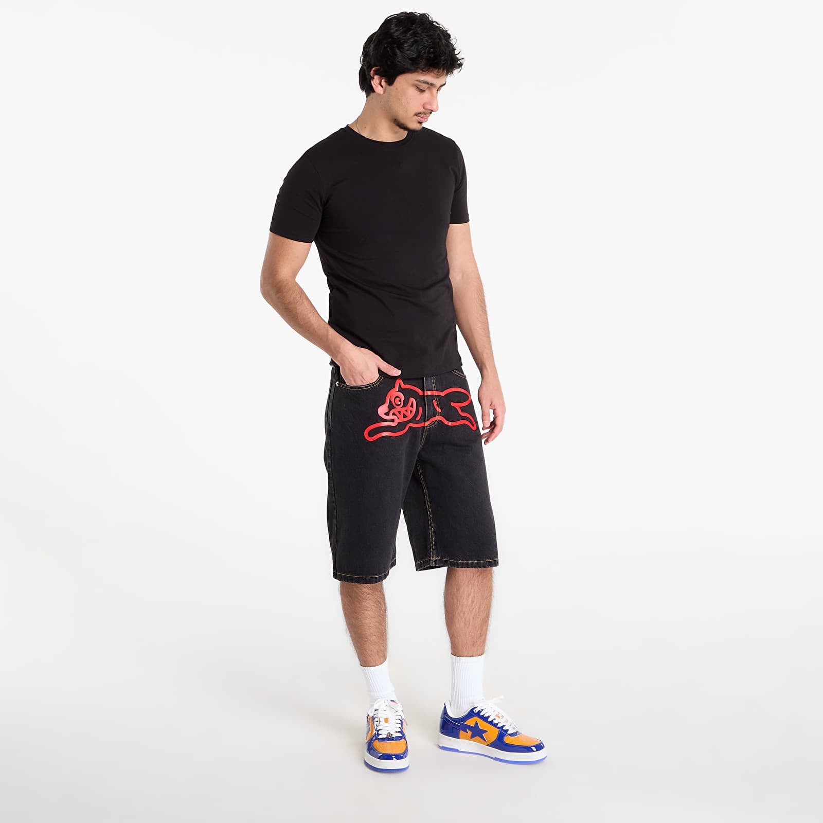 Shorts Billionaire Boys Club Icecream Running Dog Denim Shorts Black