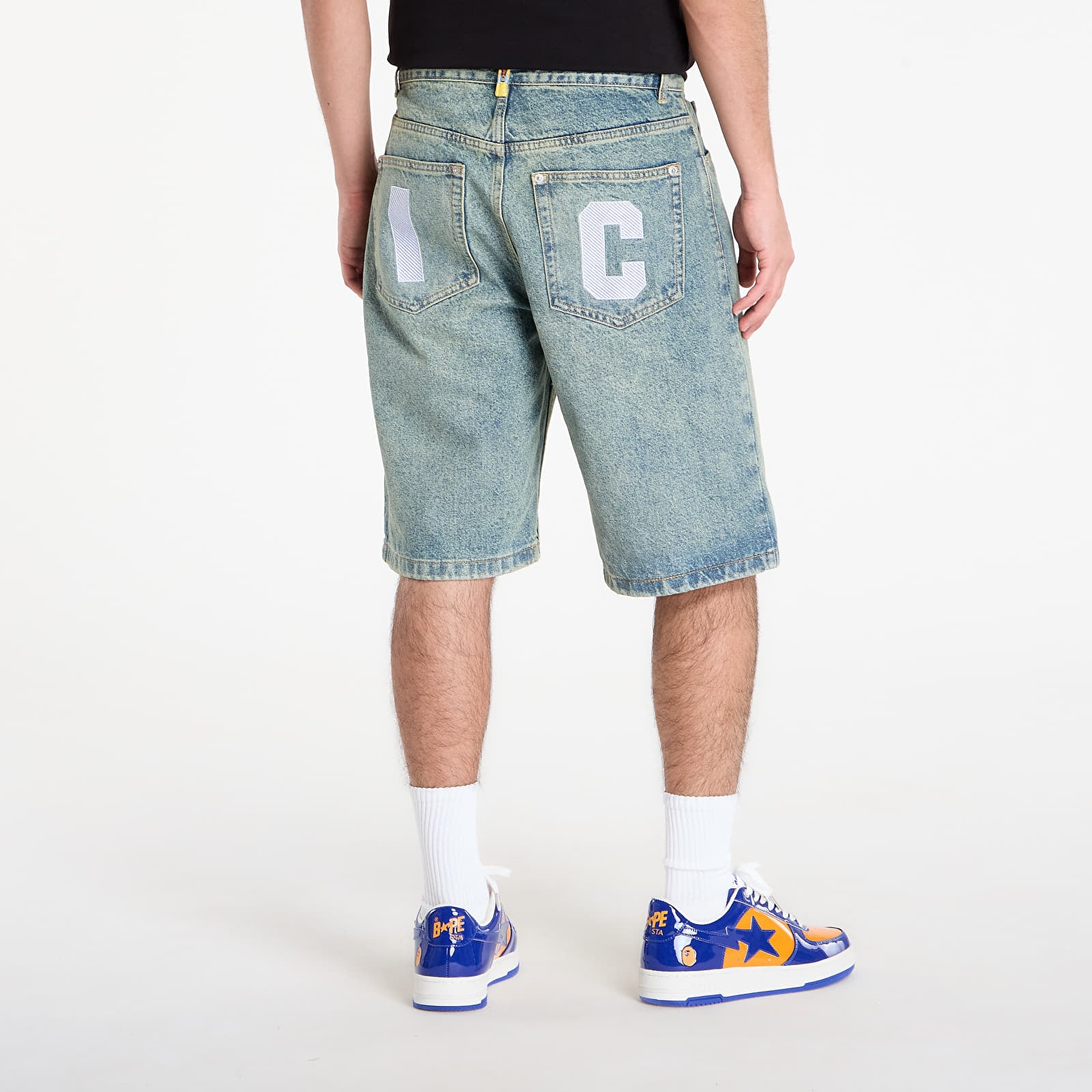 Shorts Billionaire Boys Club Icecream Running Dog Denim Shorts Vintage Wash