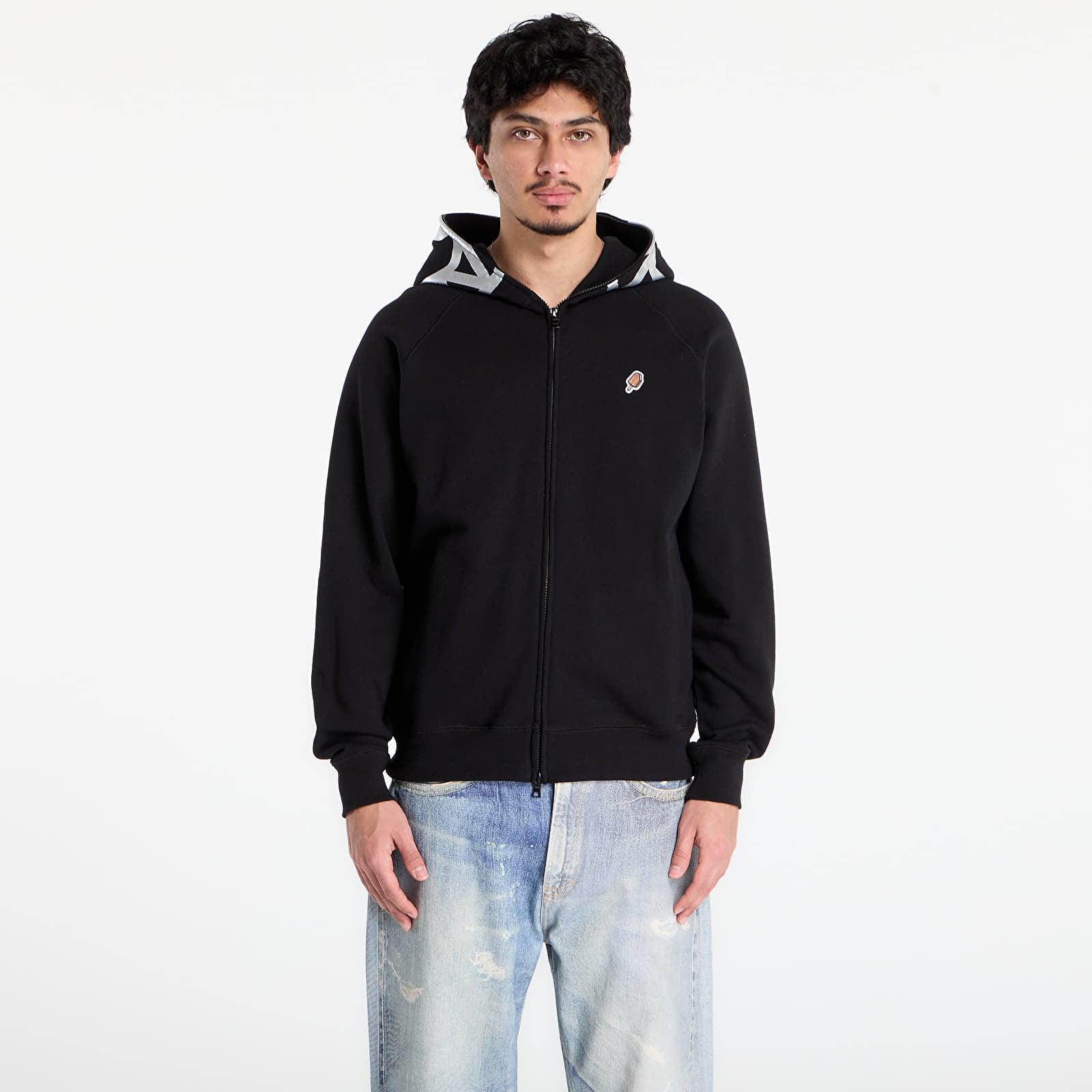 Hoodies och sweatshirts Billionaire Boys Club Icecream Smiley Zip Through Hood Black