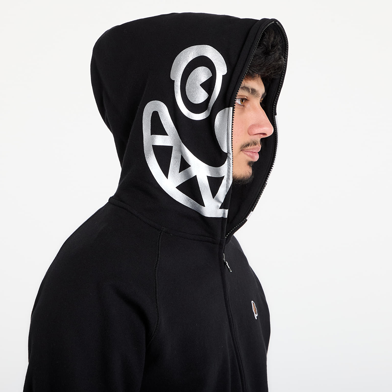 Hoodies och sweatshirts Billionaire Boys Club Icecream Smiley Zip Through Hood Black