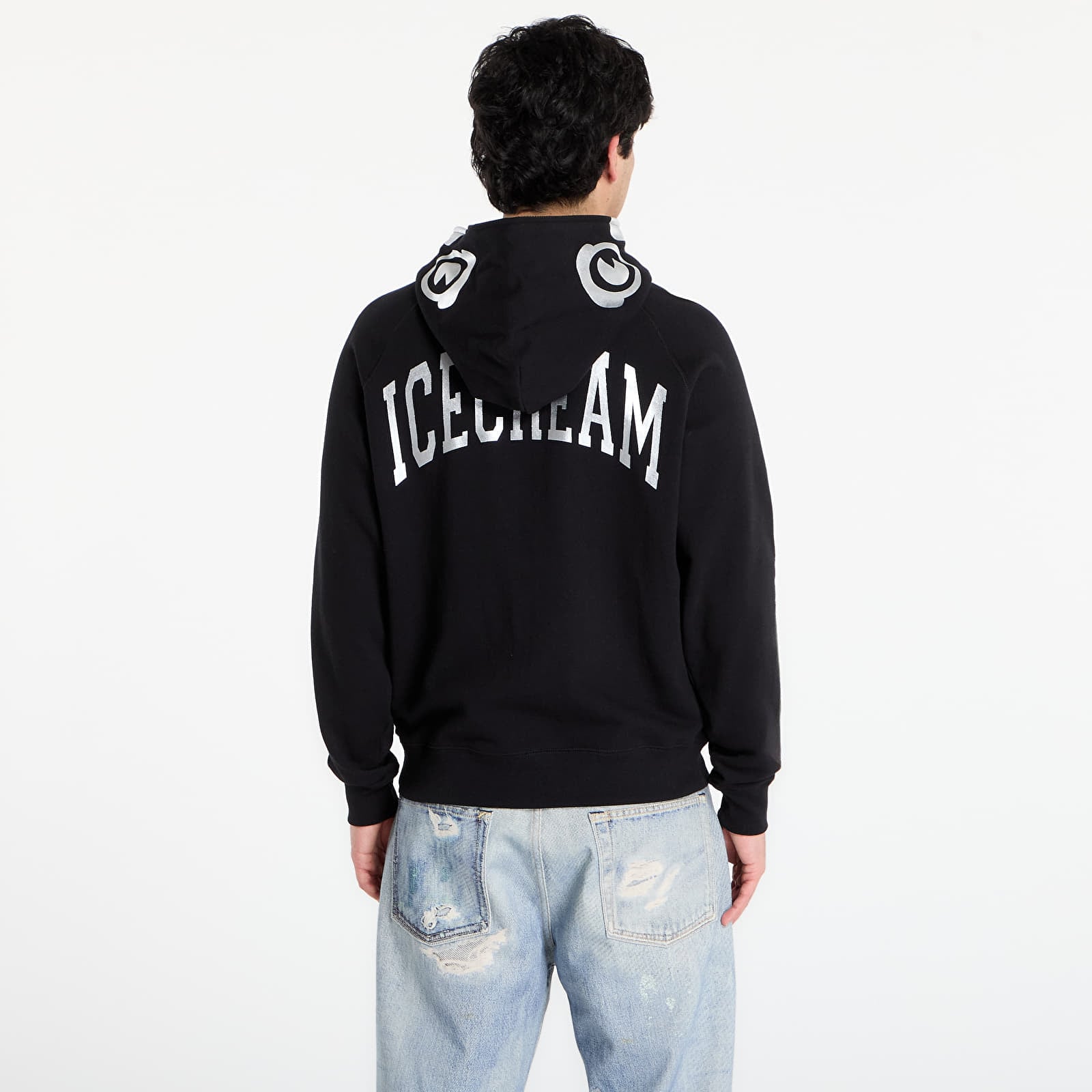 Hoodies och sweatshirts Billionaire Boys Club Icecream Smiley Zip Through Hood Black