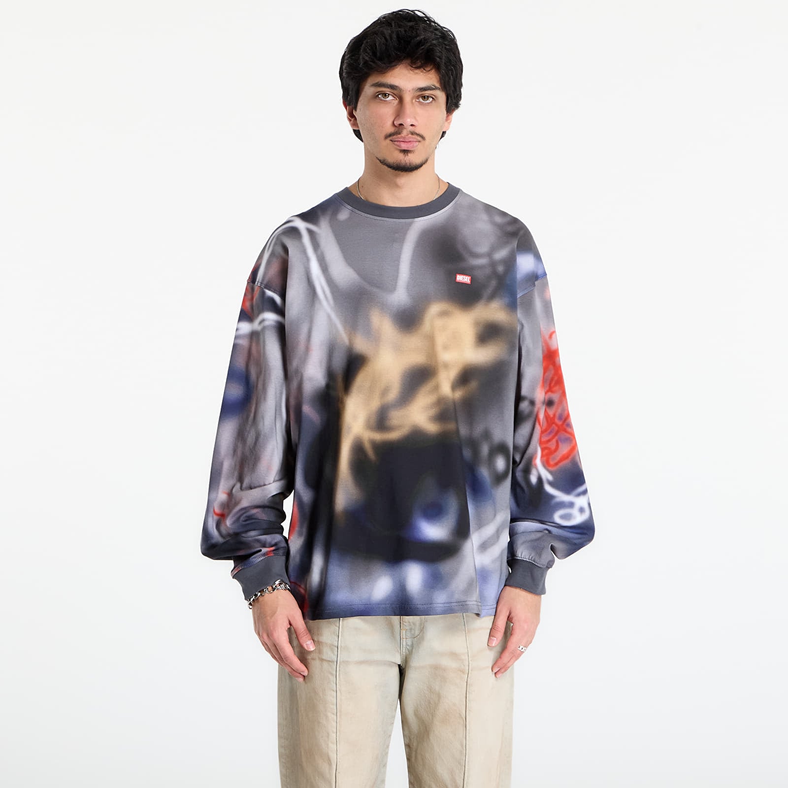 Majice i košulje DIESEL T-Boxt-Ls-V4 T-Shirt Grey