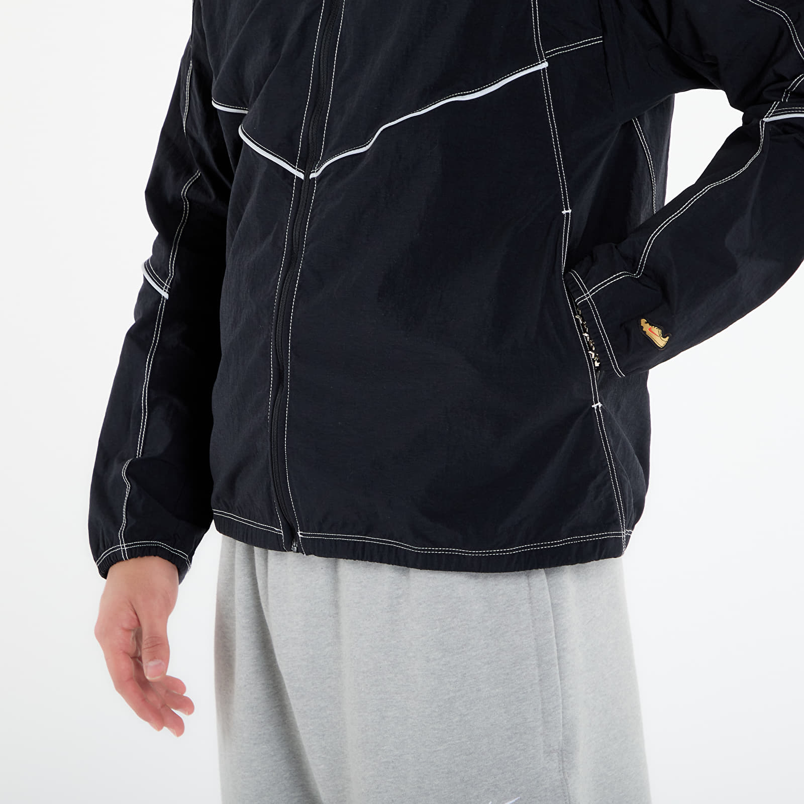 Якета Nike Retro Men's Dri-FIT Track Jacket Black/ Black/ Black/ Reflective Silv