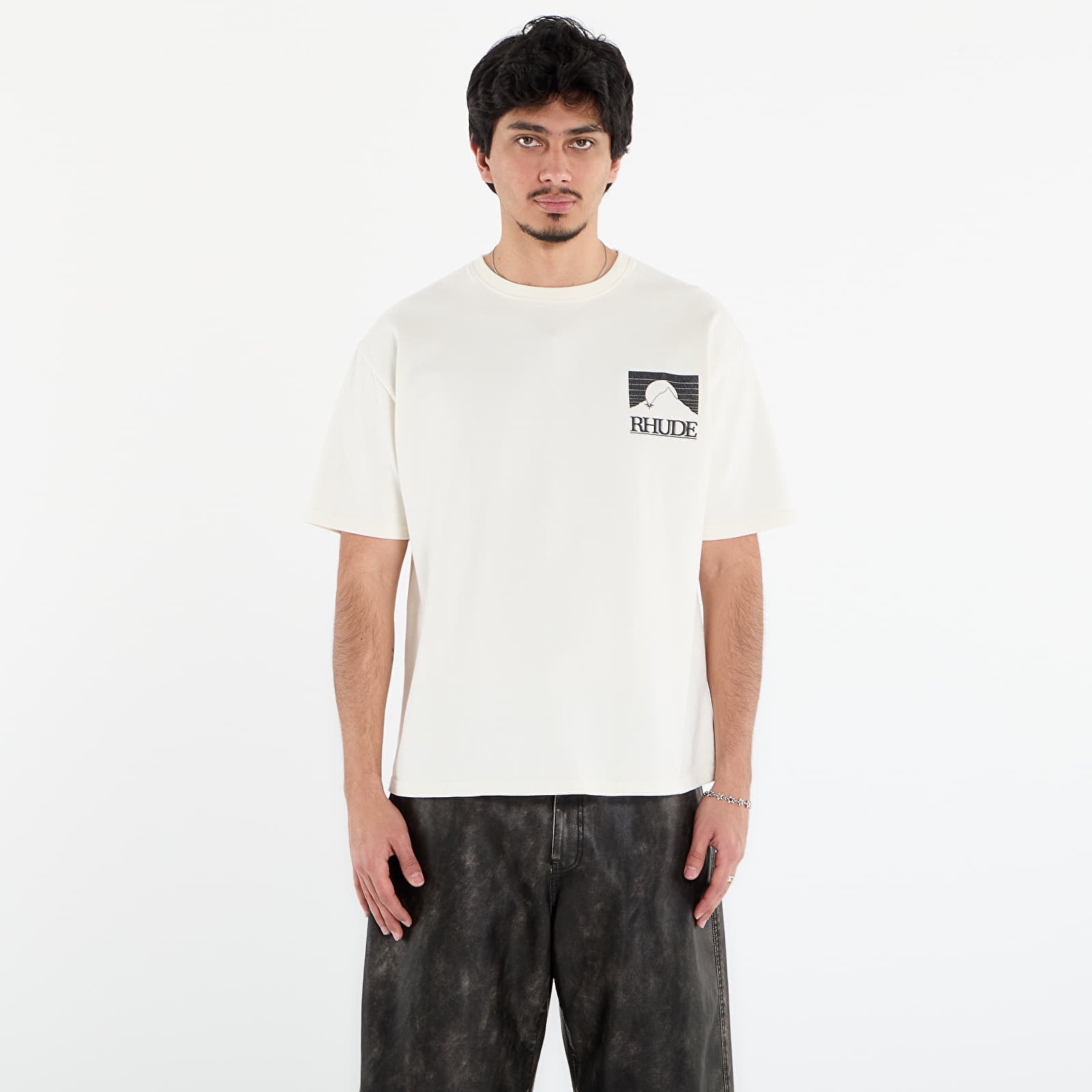 Tricou Rhude Moonlight Pack Tee Vintage White/ Black XXL