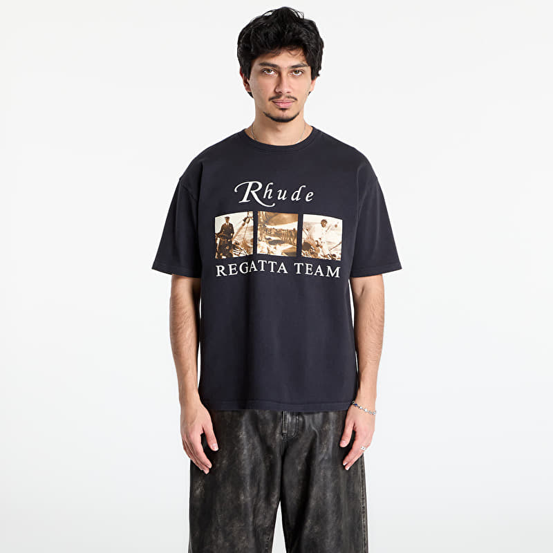 T-Shirt Rhude Usvi Regatta Tour Tee Vintage Black/ White/ Red