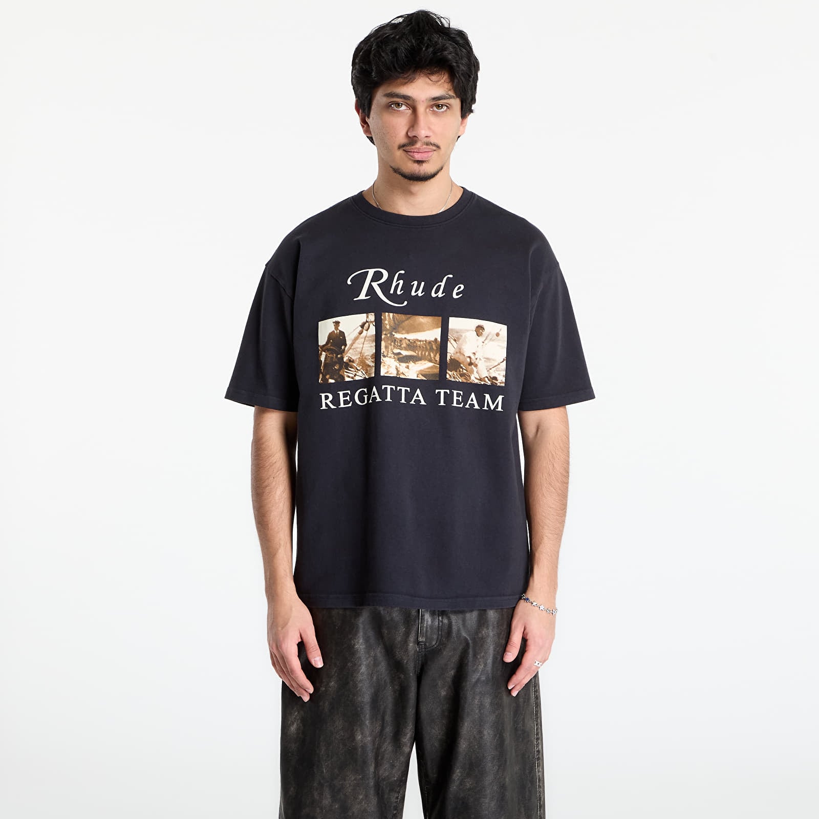 T-shirts Rhude Usvi Regatta Tour Tee Vintage Black/ White/ Red