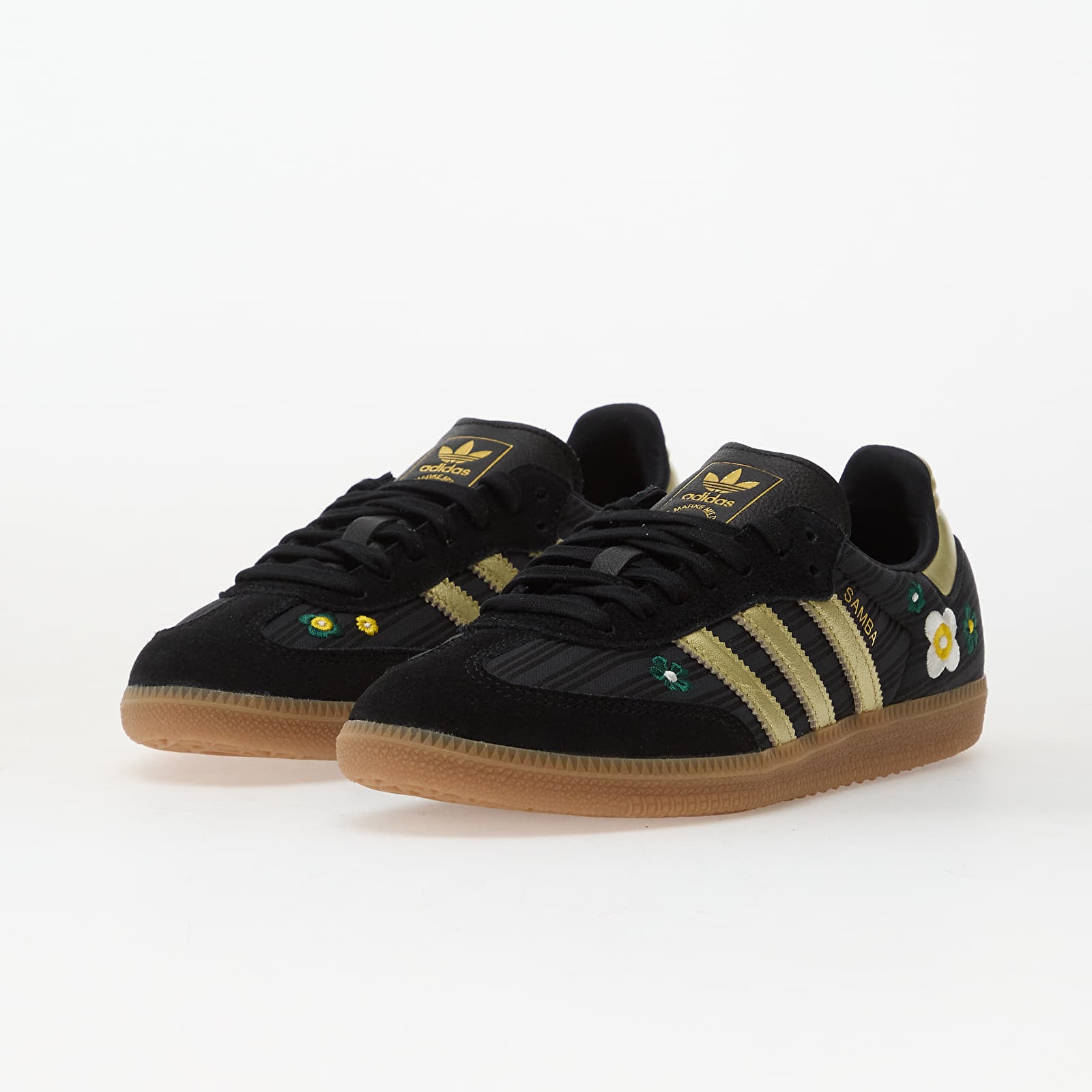 Dámske topánky a tenisky adidas Samba Og W Core Black/ Gold Metallic/ Gum4