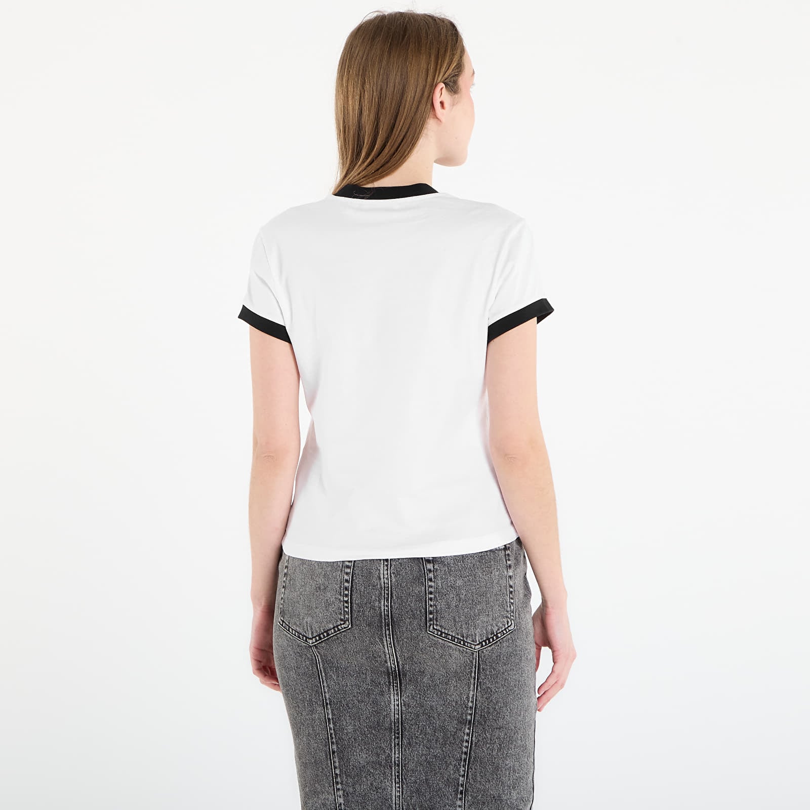 T-shirts  Off-White Embr Script Fitted Tee White