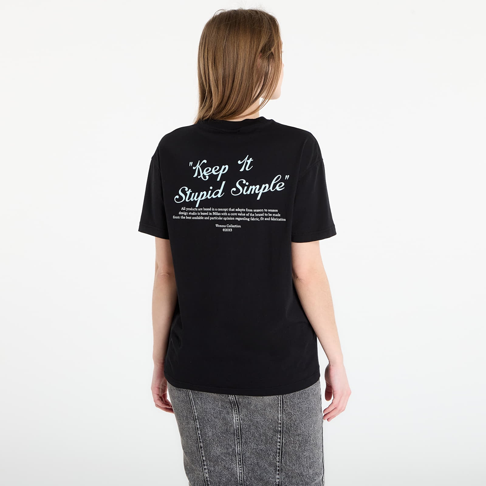 Tričká Off-White Kiss Quote Reg Tee Black