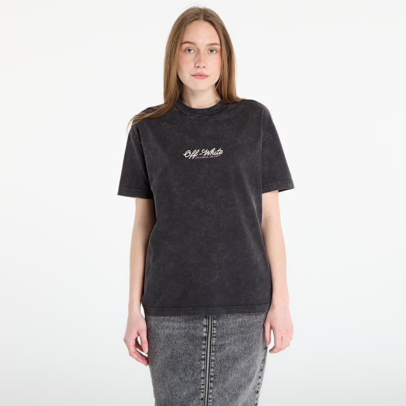 T-skjorte Off-White Royal Jwls Reg Tee Marble Black
