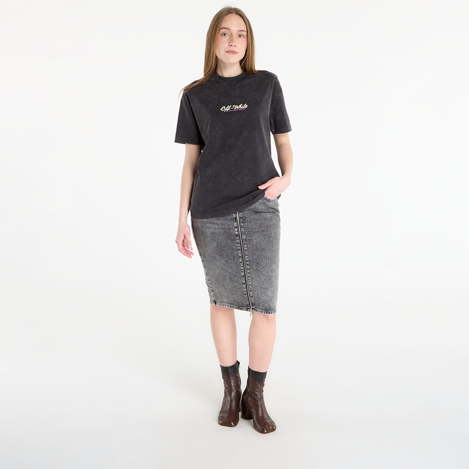 T-shirts  Off-White Royal Jwls Reg Tee Marble Black