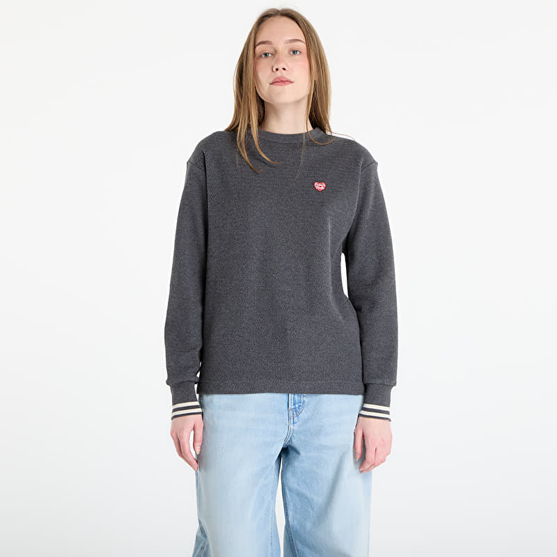 Sweater HUMAN MADE Thermal L/S T-Shirt UNISEX Charcoal